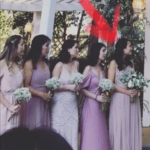 Champagne/blush formal bridesmaid dress 4us/8uk